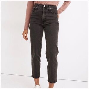 Madewell the perfect vintage crop black jean